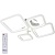 Светильник FERON AL5940 Quadro 84W, Max.5200Lum, 3000К-6500K, IP20, белый  управ. с пультом