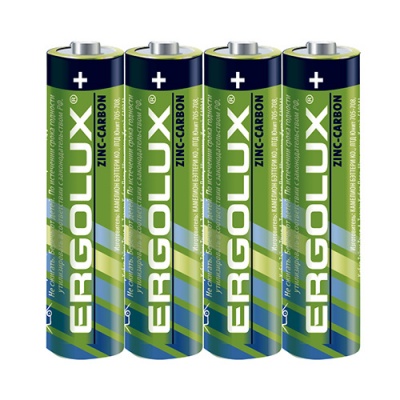 Батарейка Ergolux R03 SR4, 1.5В (4/60/300/1200)