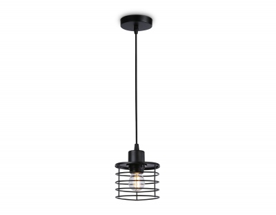 Светильник подвесной в стиле лофт Ambrella TR8068 BK черный E27 max 40W D120*950