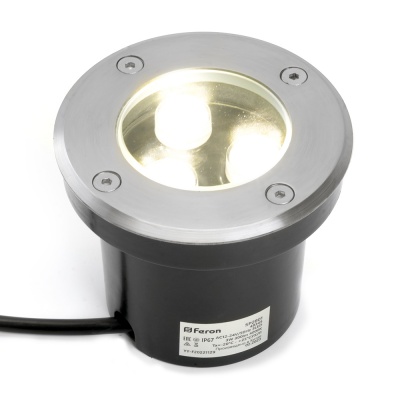 Светильник тротуарный FERON SP2801 3W 4000К D100*H80mm внутренний диаметр: 70mm IP67