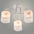 Люстра XA1520B/3 WH+CR белый/хром 3х60W E27 d450 h260, HN24