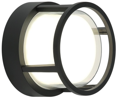 ИМИДЖ IL.0014.0015 BK Светильник настенный LED 12W 4000K Черный 220V IP54 