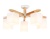 Люстра подвесная Ambrella TR83118/5 WH/LW белый/светлое дерево E27/5 max 40W D700*325