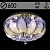 Люстра 55733/600 CR хром 8х40W E14 LED-WT ПДУ d600