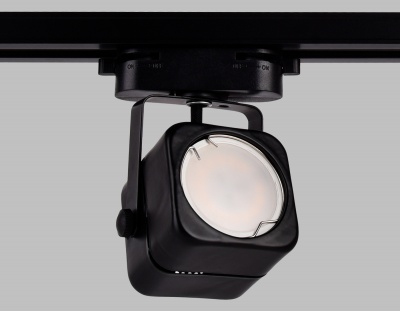 Трековый светильник со сменной лампой GL5108 BK черный GU10 max 12W AMBRELLA