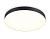 Светильник светодиодный Ambrella FV5537 BK черный LED 90W 3000K D600*58 (Без ПДУ)