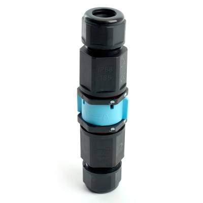 Соединитель-коннектор STEKKER LD540 разъемный с замком 3-контактный с пружинным контактом IP68