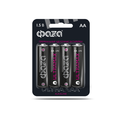 Батарейка ФАZA LR6UM-B4 Ultra Max BL-4 (4/48)