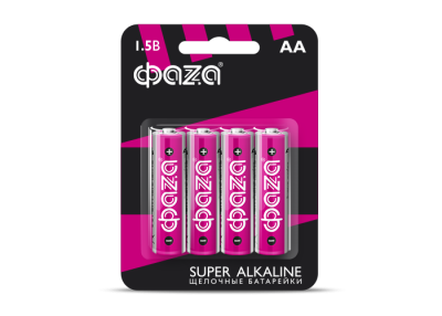 Батарейка ФАZA LR6SA-B4 Super Alkaline BL-4 (4/48)