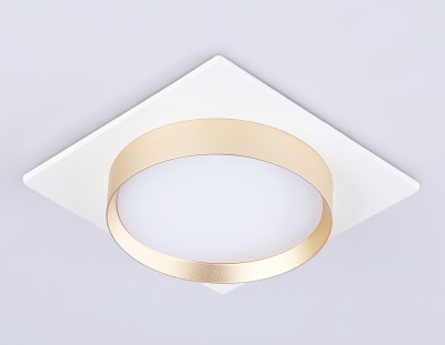 Светильник встраиваемый AMBRELLA TN5230 WH/GD белый/золото GX53 max 12W 110*110*35