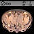 Люстра 55549/500 CR хром 5х40W E14 LED-WT ПДУ d500, SDA20
