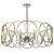 713083 Люстра REGOLO 8х40W E14 ХРОМ/ЗОЛОТО