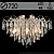 Люстра E2048/8+8 FGD золото/хрусталь 8х60W E27+8х3W LED ПДУ d720 h460, QH23
