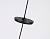 Крепеж трековый подвесной для корпуса DIY D60mm Magnetic 220V A2652 BK черный 240*42*25 H1500