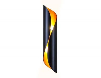 Светильник настенный Ambrella FW241 BK/GD черный/золото G9/2 max 40W 400*80*100 (лампы в комплекте)