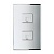 Розетка ТФ+CAT5. Parthenon Silver