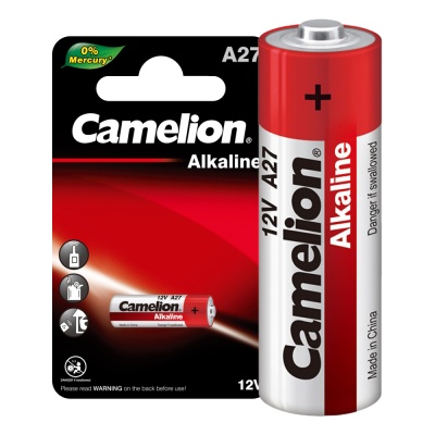 Батарейка CAMELION LR27A (A27) BL-1 12В,Mercury Free (A27-BP1) для пультов сигнализаций (20/900)