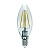 Лампа светодиодная UNIEL LED-C35-13W/3000K/E14/CL PLS02WH  "свеча", прозрачная. Серия Sky.(3000К). 