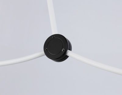 Люстра подвесная Ambrella TR2566/3 WH/BK белый/черный E27/3 max 60W 1130*150*540