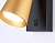 Светильник накладной AMBRELLA TA13142 BK/GD черный/золото GU10 max 12W 140*60*90 настенный с выключ.