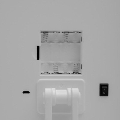 Зеркало CAMELION M145-SL C01 бел. с LED подсветкой, 1x, дневн.свет, 5Вт,4*LR6(1/12)