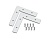 Соединитель угловой для профиля в натяжной потолок Standard 220V 50*50*1.5 (2шт.) GL7208