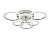 Светильник Ambrella FA414/3+3 CH хром 90W 580*540*120 (ПДУ РАДИО 2.4)