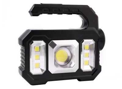 Фонарь ULTRAFLASH LED51526 аккум. 4В, черный, 1LED+COB+6xSMD, 3 Вт, 4 реж, Micro-USB, бокс
