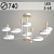 Люстра XI3270/8 WT+WOOD белый/дерево 120W LED 3000-6000K d740 h370, HN23