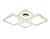 Светильник Ambrella FA1726/4 CH хром 3000K/4200K/6400K 108W 690*550*100 (ПДУ РАДИО 2.4G)