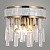 Бра 40273/2W BR латунь/хрусталь 2х60W E14 h140, SJNG23