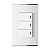 Переключатель 3-й с подсветкой. Parthenon White