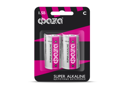 Батарейка ФАZA LR14SA-B2 Super Alkaline BL-2 (2/12)