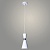 Подвес BK21110/1HQ WT+CR белый/хром 1х40W E27 h950, XLD22