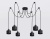 Светильник подвесной в стиле лофт Ambrella TR8132/6 BK черный E27*6 max 40W D700*800