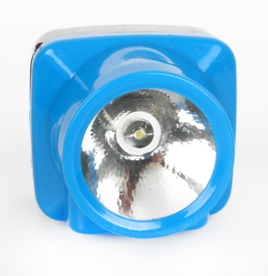 Фонарь ULTRAFLASH LED5374 налобный аккум 220В, голубой, 0.4 Ватт  LED, 1 реж, пласт, бокс (1/10/120)