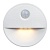 Светильник настенный FERON FN1221 2LED 0,5W с датчиком движения 3м , IP20, 72*72*25mm, круг, белый