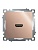 Розетка HDMI 2.1, Type A (механизм), серия Катрин, GLS00-7118-02, шампань