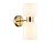 Светильник настенный LH56097/2 BS/FR латунь/белый матовый E14*2 max 40W 215*120*300