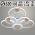 Люстра DK06342D/3+3A PR WT+WOOD белый/дерево 132W+8W LED RGB 3000K-6000K d620 ПДУ(ИК) диммер, HN24
