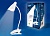 Светильник настольный UNIEL TLD-560 White/LED/280Lm/5000K/Dimmer «прищепка» 3W. Сенсор.выкл. Белый