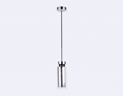 Светильник подвесной со сменной лампой Ambrella TR3572 CH/SM хром/дымчатый E14 max 40W D100*1050