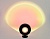 Светодиодная настольная лампа AMBRELLA DE8383 BK черный LED RGB 3W (ПДУ RGB) атмосф. с пультом