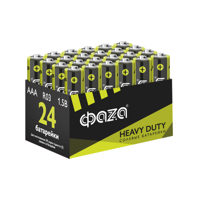 Батарейка ФАZА R03HD-P24 Heavy Duty Pack-24 (24/240)