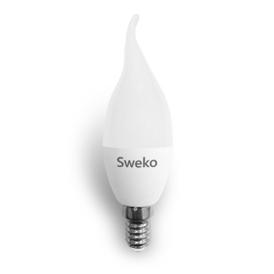 Светодиодная лампа Sweko 42 серия 42LED-C35-7W-230-4000K-E14-T