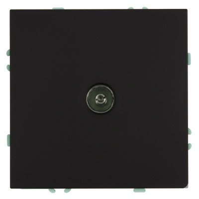 Розетка телевизионная 1-местная (механизм), 75 Ом, 5-862МГц, серия Эмили, RST00-5108-05, черный угол