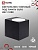 Светильник уличный настенный односторонний IN HOME НБУ CUBE-1хGU10-BL алюм под 1хGU10 черный IP54