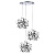 L3PR721134 Подвес тройной круглый EXTRA 3x3x5W(led) G9  (721134 - 3 + 572134 -1) ХРОМ