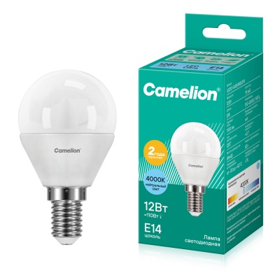 Лампа CAMELION LED12-G45/845/E14 220V 12W ()