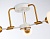 Светильник подвесной Ambrella TR303321/3 WH/GD/CL/FR белый/золото/прозрачный/белый мат. E27*3 max60W